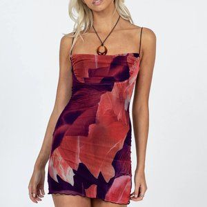 SUGAR MINI DRESS RED MULTI